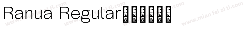 Ranua Regular字体转换